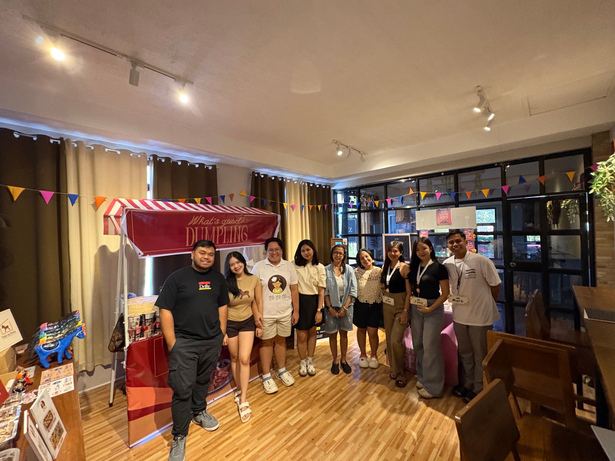 Vendors and guests at a Kaizen Spaces pop-up event